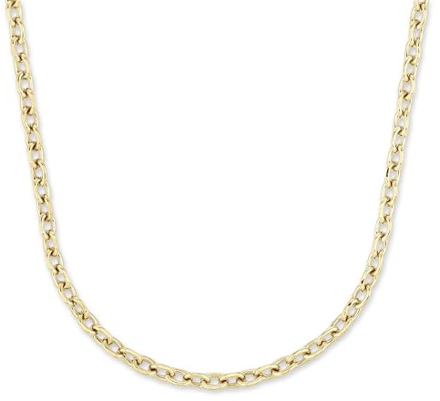 Copenhagen STUDIOS Basic Chunky Necklace - Halskette aus poliertem Edelstahl - Gliederkette verstellbar bis 45 cm - wasserfest & hautfreundlich