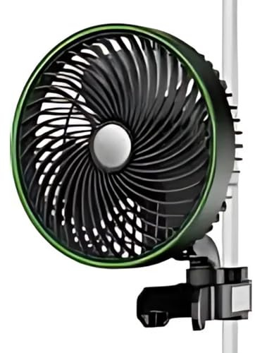 Generisch Aero Wave E6 Clip Ventilator – intelligenter 6″ Clip-On Lüfter mit WiFi-Steuerung, 10 Geschwindigkeitsstufen & automatischer Oszillation, IP54-Schutz, leiser EC-Motor – (Schwarz)