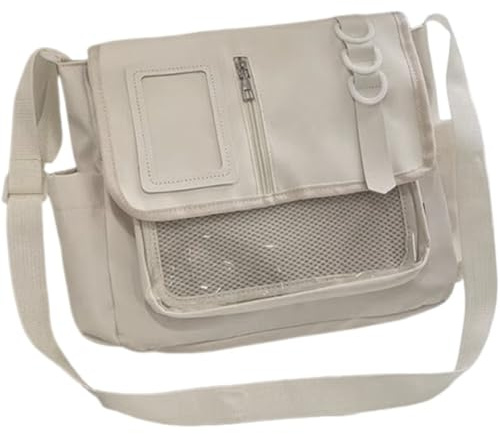 Muteitt Sac bandoulière Kawaii Ita avec fenêtre pour Badge Anime, Sac Messager Japonais Mignon, Sac bandoulière Y2K pour Femmes et Filles