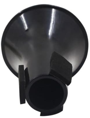 Professional ABS Trumpet Practice Mute for Beginners Portable Black | Mini Semi Enclosed Design, Reduces Volume, Easy to Install, Will Not Damage Instrument, for Practice