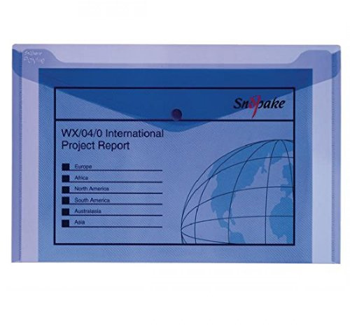 Snopake 11164 - Polyfile Electra Foolscap Blue 11164 - (PK5)