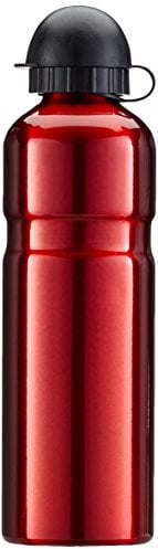 GENERICO, Bidón aluminio 750ml rojo con tapa