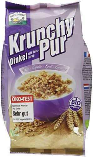 Barnhouse Krunchy Pur Dinkel, 3er Pack (3 x 375 g Beutel) - Bio