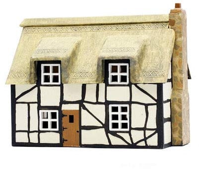 Dapol Model Railway Thatched Cottage Plastic Kit - OO Scale 1/76,Multicolor,17.4 x 15.8 x 1.6 cm