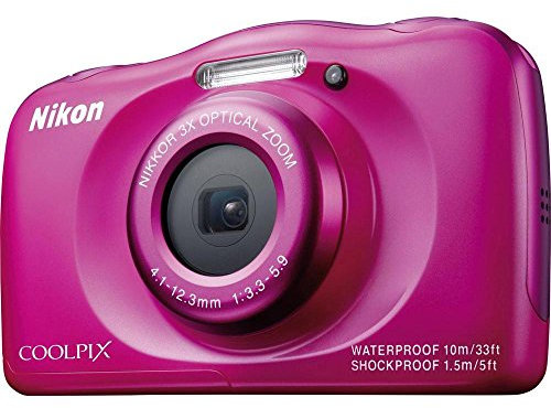 Nikon Coolpix S33 Digitalkamera (13,2 Megapixel, 3-Fach Opt. Zoom, 6,9 cm (2,7 Zoll) LCD-Display, USB 2.0, bildstabilisiert) pink