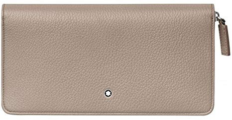 Montblanc MST Soft Grain Wallet 8cc Zip Portefeuille/Porte-Monnaie, Adultes, Unisexe, Beige (Beige), Taille Unique