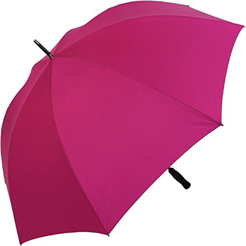 RS-Golfschirm Fiber-XXL extra groß und stabil mit Fiberglas-Streben- pink