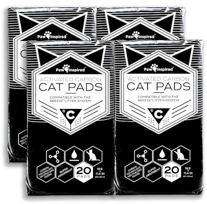 PERITAS Aktivkohle-Katzenpads für Breeze Tidy Katzenstreu System