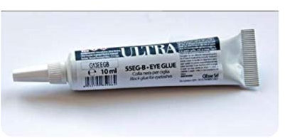 Colla per ciglia finte ULTRA trasparente e nera 10 ml 201711-001