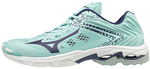 Mizuno Unisex Wave Lightning Z5 Volleyballschuhe, Blau Blau Licht Astral Aura Weiß 28, 36.5 EU