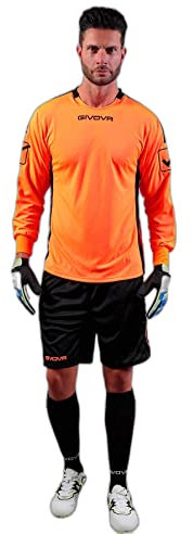 Givova Herren Torhüter Hyguana kit, Neonorange/Schwarz, M