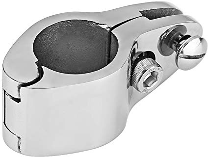 Raccordo hardware marino 1 pollice Morsetto per scivolo a ganascia in acciaio inossidabile Raccordo hardware in acciaio per barca per tendalino a scomparsa bimini per barche a cerniera
