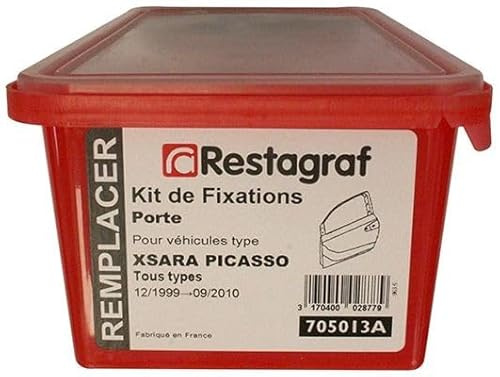 Restagraf - Kit de Fixations pour Porte XSARA PICASSO Tous Modèles (12/1999 à 09/2010) - Kit Complet pour Réparation ou Remplacement - Réf. 705013A