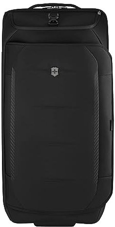 Victorinox Crosslight Wheeled Duffel, Weekender Reisetasche mit 2 Rollen, Damen/Herren, 37 x 37 x 75 cm, Schwarz