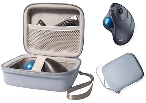 CaseSack Logitech Ergo M575, M570 Wireless Trackball Mouse Case - Ergonomisch, Organizer für Trackball Maus, Festplatte, USB C Hub, Dockstation