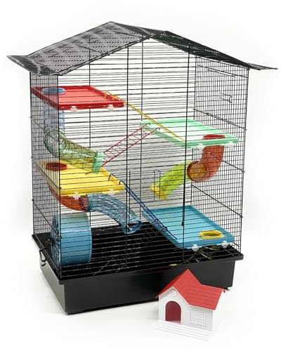 ZooPaul XXL Hamsterkäfig Nagerkäfig CH3 Zubehör Tunnelsystem Maus Hamster Käfig (bunt)