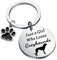 PLITI Schlüsselanhänger für Windhund, Hunde-Liebhaber, mit Aufschrift Just A Girl Who Loves Greyhounds, Girl Loves Greyhounds Ky, Medium