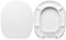 WC-Sitz Ideal Standard Connect wie Original, WC-Sitz aus wärmeisolierendem Kunststoff mit festen Scharnieren Soft Close, Wc Achse Farbe Weiß Made in Italy