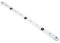 Aluminium Alloy Miter Bar Rail Miter Guage Bar Slider Table Saw Gauge Rod Wood Working Tool with 2 Wheels for Easy Sliding (450mm)