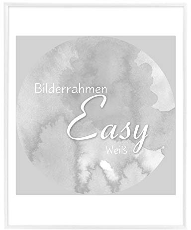 BIRAPA Kunststoff -Bilderrahmen Easy 40x60cm in Weiß mit Kunstglas