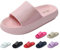JOMIX Claquettes Femme Tongs Femme Pantoufles de Douche Chaussons été Femme Confortables Léger pour Maison Piscine Plage (Rose, 40)