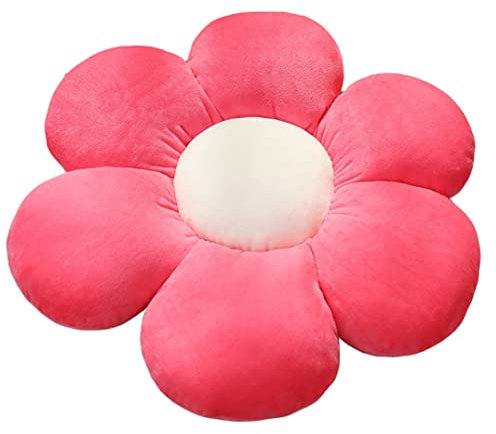 YILANLAN Blumenkissen Bodenmatte aus Plüsch Sitzkissen Dekokissen Sofakissen (30 cm, Rose)