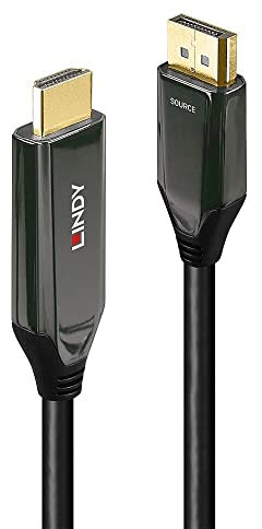 LINDY 2m Active DisplayPort 1.4 to HDMI 8K60 Cable