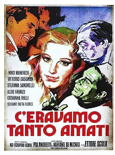 Poster da Parete Serie Locandine Film Famosi (C'eravamo Tanto Amati) Senza Cornice. Stampa Artistica su Carta Patinata 40x30 cm