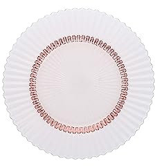 Fortessa Archie Salat-/Dessertteller aus Glas, 21,6 cm, Rosa