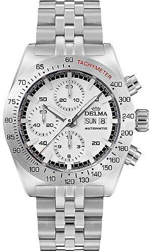 Delma Montego Herren Uhr analog Automatik mit Edelstahl Armband 41701.732.6.011