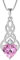FJ Unendlichkeit Keltischer Knoten Kette Damen 925 Sterling Silber Rosa Turmalin Halskette Oktober Geburtsstein Anhänger Geschenke für Frauen Mutter Freundin Mama