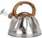 Belle Vous Bouilloire Sifflante Induction Couleur Argentée - Théière 3L pour Cuisinière et Plaque à Induction - Bouilloire de Camping en Acier Inoxydable pour Thé et Café