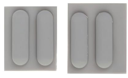 Zeizafa Lot de 4 pieds de rechange en caoutchouc pour ordinateur portable 840 745 735 avec adhésif double face
