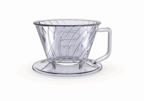 Hario Pegasus Tropfer mit flachem Boden, Größe 01, transparent