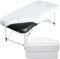 Tvvcalk 2pcs Massageliege Bezug, Waschbar Spannbezug für Massageliege, Bezug für Massageliege Atmungsaktive 70 x 190 x12cm, Weiß