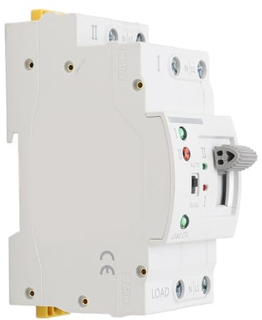 Dual Power Automatic Transfer Switch 63A Schnellumschaltregler, PC-Qualität, IEC60947-6-Standard, Geeignet für AC-Systeme mit 50–60 Hz, Verhindert Stromausfälle, Nennstrom in 63