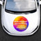 INDIGOS UG - Aufkleber selbst gestalten - Autoaufkleber mit Wunschtext oder Wunschmotiv bis 120cm rund - Foto - Domain Beschriftung Schriftzug - Schriftzug Aufkleber Wunschtext - Motorhaube