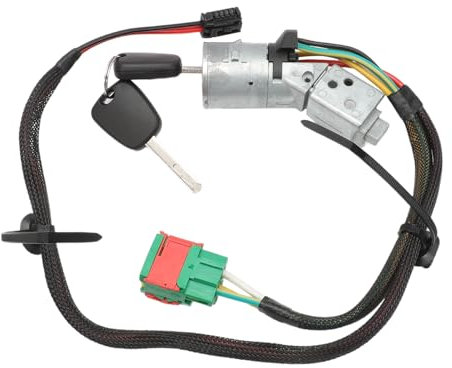 GNXfixt Antirrobo de Dirección Neiman de Arranque 4162AS 4162X4 Interruptor de Arranque de Bloqueo de Encendido con 2 llaves compatible con 307 todos los modelos de 2001 a 2005-