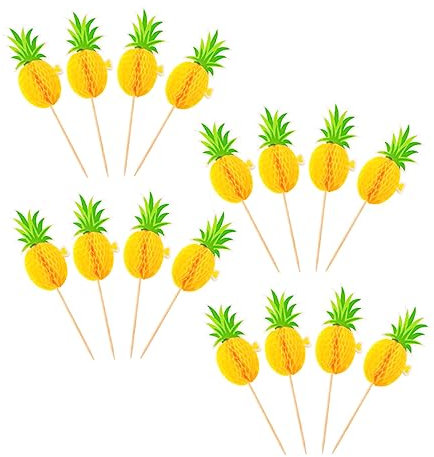 COSMEVIVI 2 Sets Hawaii-thema Kuchendekoration Zubehör-set Kuchenspieße Kuchennummern Dekorationen Party Kuchen Ornamente 30 Stück * 2