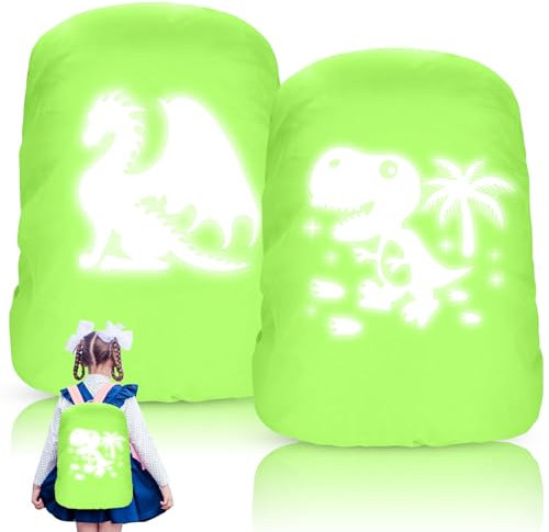 SPERMUOY Regenschutz Schulranzen,2 pcs Regenschutz Schulranzen Regenschutz Step by Step,Regenschutz für Rucksack Schulranzen,Ergobag Regenschutz ranzen Regenschutz für Mädchen Kinder