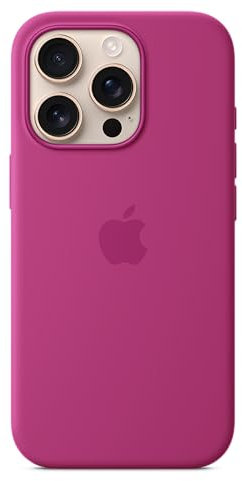 Apple iPhone 16 Pro Silicone Case with MagSafe - Fuchsia 