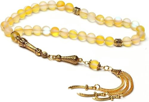 JHJRYGKI 33 Perlen Armband Zubehör Gebetsperle-99 Perlen-10MM_GELB