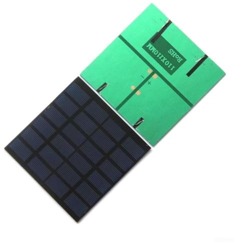 Chargeur de panneau solaire facilement transportable 1 5 W 6 V pour une charge rapide à l'extérieur (1 pièce)
