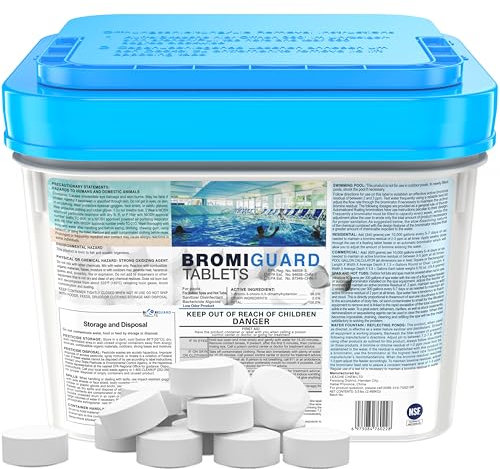 Tabletas de bromo de 1 pulgada y 5.5 libras: tabletas de bromo para bañera de hidromasaje, tabletas de bromación, desinfectante químico para bañera de hidromasaje