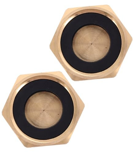 DIKACA Garden Hose Male End Replacement 3/4 Inch Brass Valve Test Plug Gasket Ring for Repair Kit