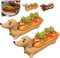 Bandeja de perro salchicha, divertida bandeja para servir sushi con perritos calientes, plato de comida para dulces, plato de cena para perros salchicha, decoración del hogar, plato de cena para