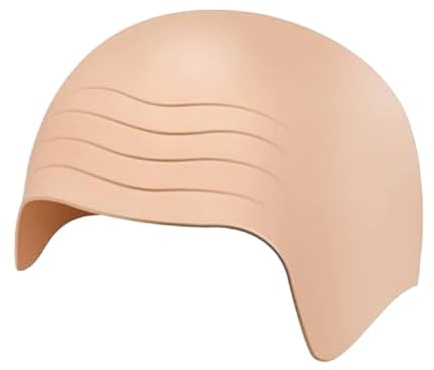 Shirene Latex Kahle Kappe,Dicke Haut Kopf Schädel Perücke Glatze Haut Dick Latex Kopf Kappe Haut Schädel Perücke Kappe Kostüm Cosplay Hut Kostüm Fancy Kleid Hut Kostüm Zubehör für Halloween Erwachsene