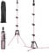 Fernlandia Mannequin Head Stand, 20- 63 Adjustable, Upgraded Reinforced Stainless Steel, Wig Tripod Stand for Cosmetology Hairdressing Training (Pink)