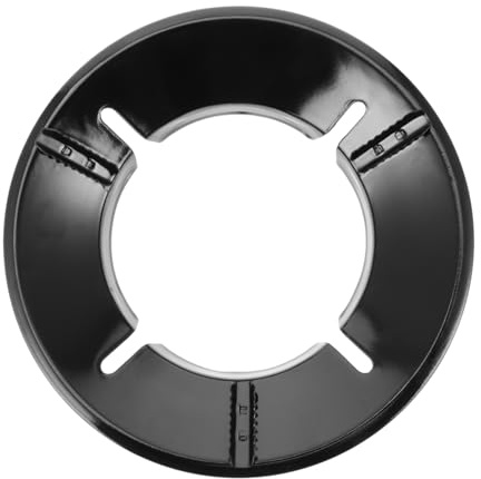 JOINPAYA Winddichte Gashaube Herdabdeckung Energiesparender Wokhalter Aus Metall Schwarz Mit Windschutzscheibe Für Gasherd Küche Haushalt