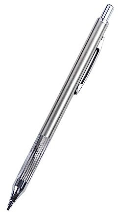 Porte-mine, corps en acier inoxydable, porte-mine en acier inoxydable (0,7 mm)